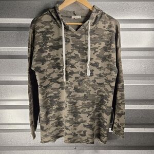 Sociali Camo Pullover – Olive Gray – Size M